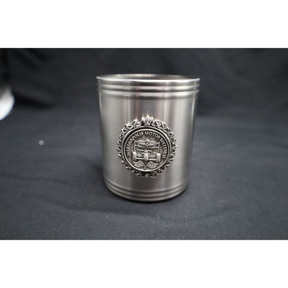 Official Indianapolis 500 Brickyard Coin on Stainless Can Holder - Picture 1 of 5